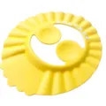 Adjustable baby shampoo cap waterproof shower hat with ear protection yellow safe bath - Yellow - With Ear Flaps