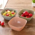 Juego de frutero cuadrado de plástico para ensalada de cocina y uso en mesa de centro. - Color nórdico aleatorio
