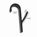Gancho para toalla de radiador negro colgador puerta de baño gancho multiusos útil - Negro