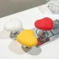 Heart Toilet Flush Button Extender Colorful Toilet Presser Accessories White Yellow Red - Random Color