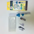 Electric ear wax removal tool set with replacement heads, storage box and cleaning brush. - No Light - Battery Included