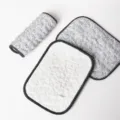 Double-layered dishwashing rag with silver wire and cotton gauze for efficient kitchen cleaning. - Double-Sided Rounded Thin