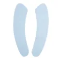 Soft waterproof adhesive toilet seat cushion pads, light blue warm seat cover for bathroom - Blue