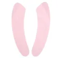 Pink adhesive toilet seat cushion pads, waterproof, soft warm mat for home bathroom, 2 pcs. - Pink