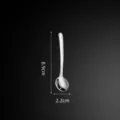 Petite cuillère droite en acier inoxydable 304 mini café épice mesure variante - Acier inoxydable 304 (9 cm)