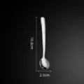 Cuillère en acier inoxydable manche droit mini cuillère à café assaisonnement 10.8cm style - Acier inoxydable 304 (11 cm)