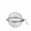 Stainless steel mesh ball strainer, 7cm diameter bait cage for fishing or tea brewing. - M