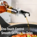 Leak-proof oil bottle pourer spout kitchen condiment dispenser nozzle for soy sauce and cooking oil. - Regular Fit