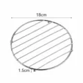 Round iron wire trivet heat insulation mat kitchen table hot dish pot plate holder 18cm - Round