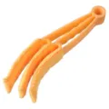 Mini cepillo de limpieza para persianas de 3 dedos con paño de microfibra lavable. - Tipo de tres garras