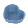 Blaues herzförmiges Weizenstroh-Saucenschälchen, kreativer Snackteller für Küche. - Herzform / Blau