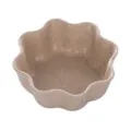 Wheat straw flower-shaped small dish, creative sauce and vinegar plate, eco-friendly snack bowl. - Plum Flower / Beige