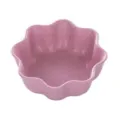 Pink plum blossom shaped wheat straw small dish for vinegar, soy sauce and snack serving. - Plum Flower / Pink