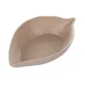 Wheat straw leaf shaped small dish sauce plate snack container creative table tableware design. - Leaf Shape / Beige