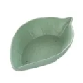 Green wheat straw leaf shaped small sauce dish creative snack plate for vinegar and soy sauce - Leaf Shape / Green
