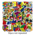 50tmch autokollita graffiti kybou rubik adiabrechta asteia diy gia valitsa kinito m - Graffiti Rubik Cube / 50 Φύλλα / Πολύχρωμο