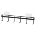 Colgador de pared de acero inoxidable gancho multiple adhesivo cocina hogar nuevo - Negro