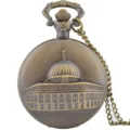 Vintage bronzen quartz zakhorloge met gedetailleerd architectonisch reliëf - Klassieke architectuur 2