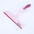 Household glass window cleaning squeegee wiper brush in pink color for bathroom and mirror use - Pink