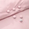 Pink quilt holder, seamless anti-slip detachable duvet clip, reusable household safety accessory. - Light Pink Mushroom Button
