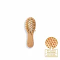 Small oval wooden air cushion hairbrush with bamboo pins for daily scalp massage care. - Small Wooden Comb / Small (12x4cm)