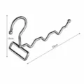Portable stainless steel travel clothes hanger with 3 hooks and wave design for drying. - Standard 3-Hook / Silver