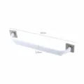 White wall-mounted bathroom towel and slipper storage rack punch-free holder item - White