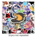 50pcs cool wolf graffiti stickers waterproof vinyl decal for skateboard laptop luggage - Wolf Graffiti / 50 Pieces/Pack