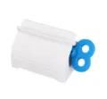 Manual toothpaste squeezer white plastic tube dispenser with blue key for bathroom daily use - Blue