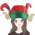 Christmas elf hat with ears and striped legs headband festive holiday party costume - Elf Hat With Ears And Striped Legs / One Size