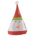Kids Christmas hat cute snowman plush holiday party cap festive dress up red festive decor - Snowman