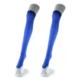 Blue over-the-knee thigh high socks, stretchy fashion stockings for party stage wear. - One Size / Dark Blue