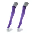 Bas cuiss hautes violet unis couleur mode festival fête bonneterie chaussettes - Taille unique / Violet