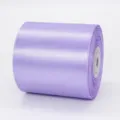 Rouleau de ruban de satin violet lavande de 7,5 cm pour cadeaux, mariages et décoration - Mauve Clair