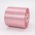 Rouleau de ruban de satin rose de 7,5 cm de large pour emballage cadeau et mariage - Or rose