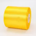 Rouleau de ruban de satin jaune vif de 7,5 cm pour emballage cadeau et décoration - Jaune d'Or