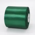 Grand rouleau de ruban de satin vert foncé de 7,5 cm de large avec fini brillant - Vert foncé