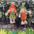 Halloween muñeco espantapájaros de pie adorno decoración de jardín pastoral set - Estilo de Hombre