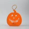 Halloween pumpkin LED lantern hanging orange holiday party decoration light home decor item - Orange