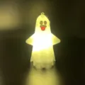 Halloween LED ghost light pendant cute glowing toy night light party hanging decoration item - Tongue Style / Warm Glowing