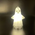 Halloween decorative ghost LED lamp pendant for party holiday indoor lighting decoration. - Green Eyebrow Style / Warm Glowing