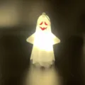 Halloween LED glowing ghost night light cute spooky party hanging decoration pendant - Blushing Face Style / Warm Glowing