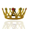 Couronne de roi dorée jouet pour fête d'Halloween d'enfants déguisement et accessoires de scène. - 80 cm / Couronne de phénix dorée en plastique