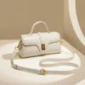 Elegante borsa a mano in vera pelle borsa a tracolla da donna chic borsa a spalla elegante - Bianco avorio