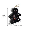 Halloween LED skeleton light hanging spooky horror decoration prop skull ornament 9cm - Humanoid Skeleton / Single Piece / Black and White Skeleton Lamp