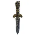 Halloween plastic skull dagger toy vintage costume cosplay party prop decorative sword - Straight Dagger / Length approx 32cm