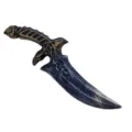 Halloween Cosplay Plastic Antique Skull Dagger Prop Black Gold Toy Knife Variant - Curved Dagger / Length About 33cm