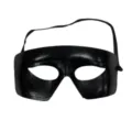Máscara de Mascarada Negra Media Cara Zorro Máscara de Ojos con Banda Elástica - Media Máscara / Paquete Individual