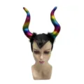 Colorful devil horns headband for kids party dress up festival costume performance accessories. - Headband Only / L