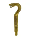 Gold snake head walking stick handle halloween costume cosplay scepter prop accessory - 1 Stick + 1 Snake Head / Electroplated Gold